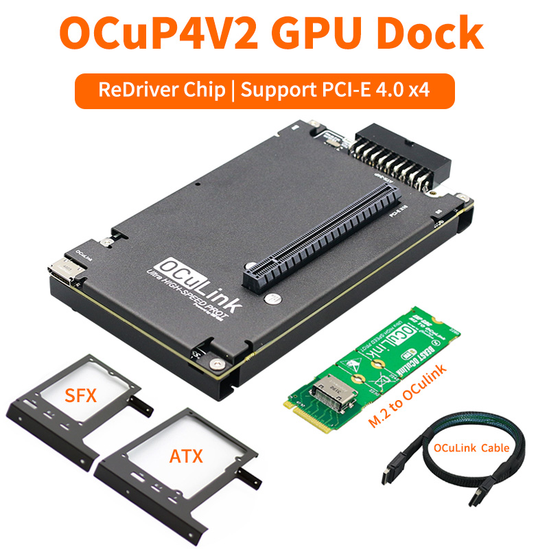 Oculink Gpu Dock Station - OCuP4V2 OCuLink GPU Dock с чипом