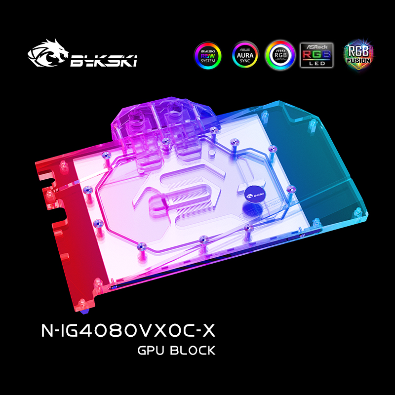 Rtx 4080 Water Cooling Block - Водяной блок Bykski для красочных GeForce