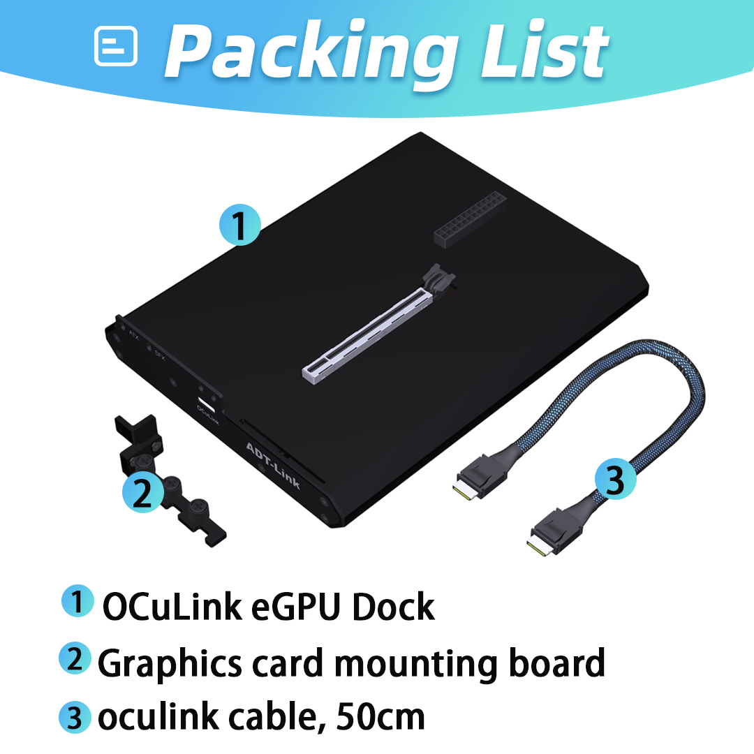 Док-станция OCuLink eGPU PCIe  – обзор и цена Oculink Gpu Dock Station