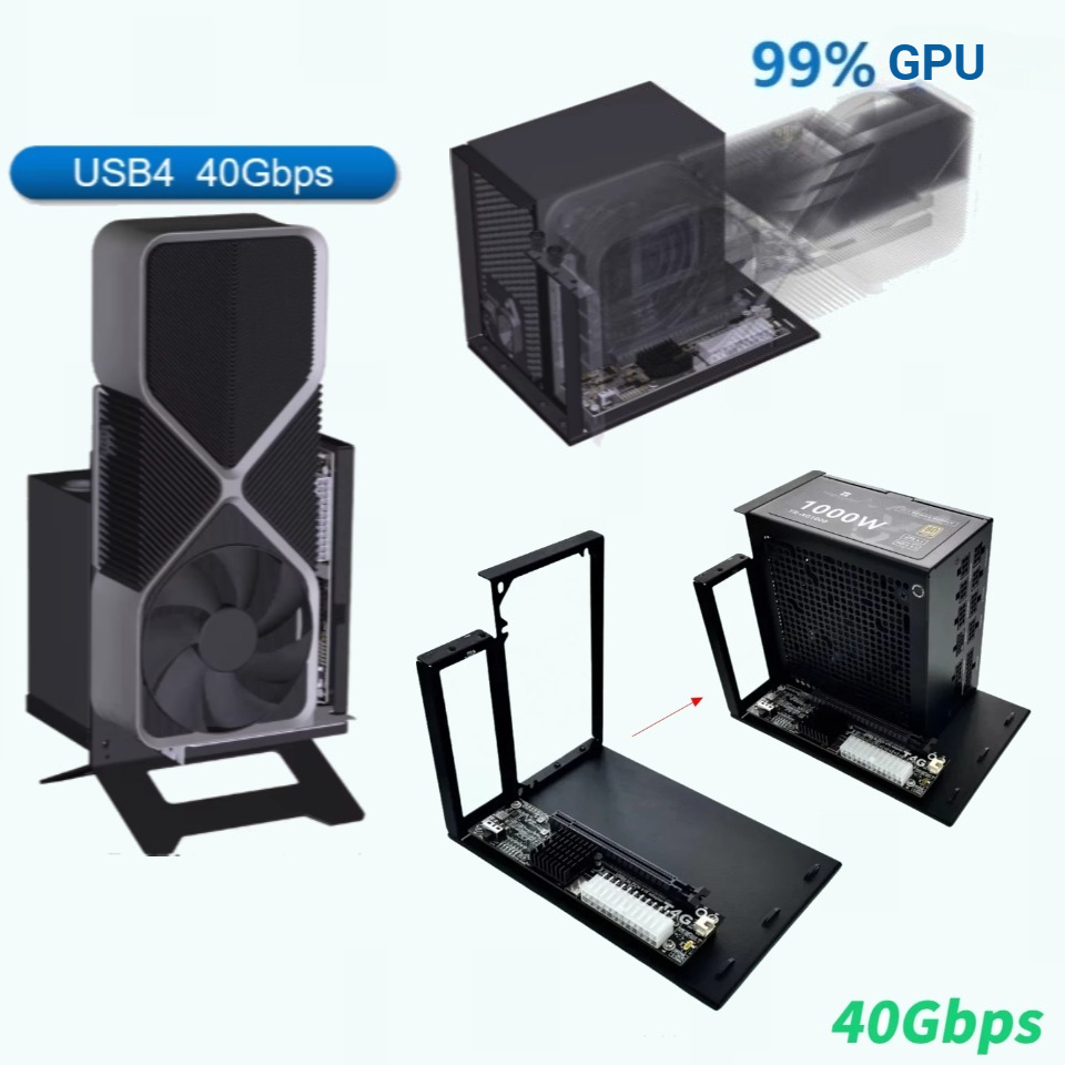 UT4G Внешний адаптер eGPU USB4 – обзор и цена Gpu External Dock Egpu Thunderbolt 4